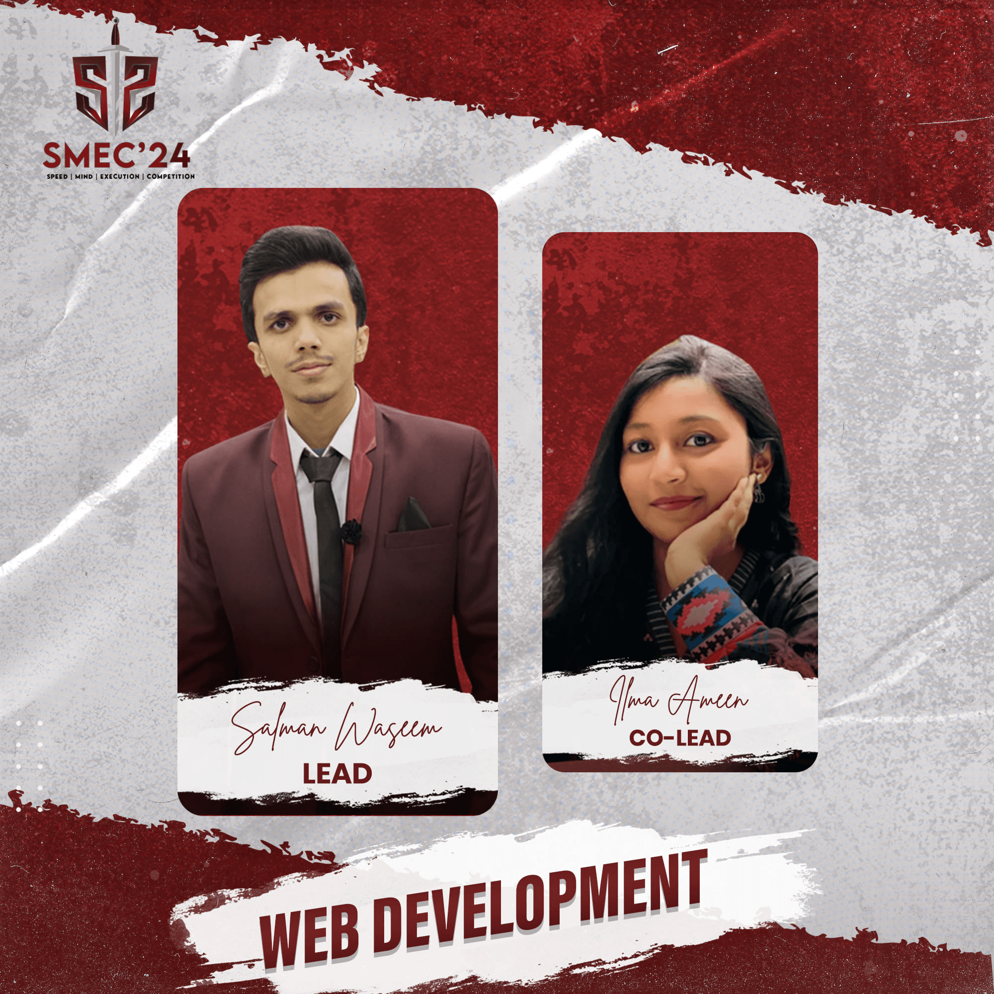 SMEC SSUET 2024 web development lead